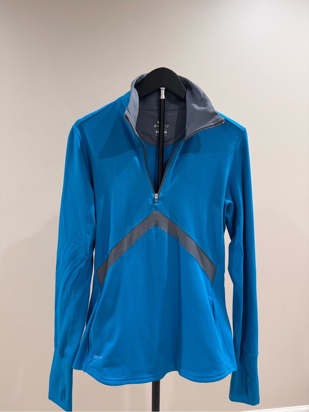 Nike Teal and Charcoal Dri-FIT Athletic Jacket